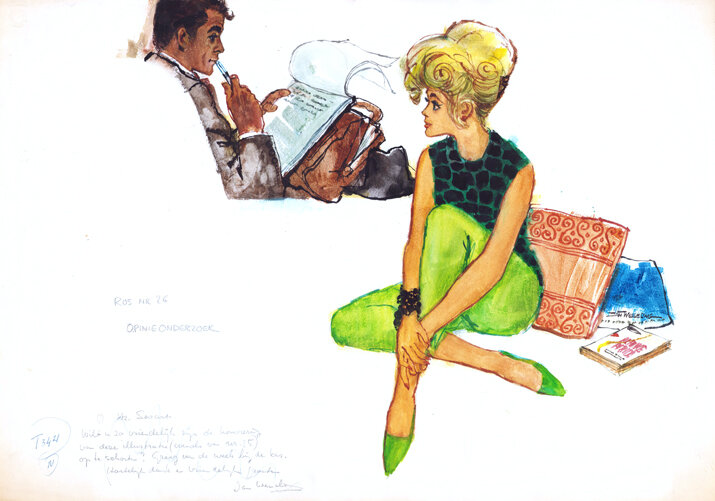 Jan Wesseling | 1966 | Rosita 6626 Opinieonderzoek - Illustration originale