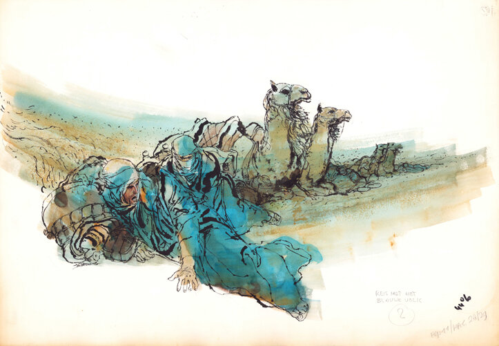 Jan Wesseling | 1971 | PEP 7111 Reis met het blauwe volk (2) - Illustration originale