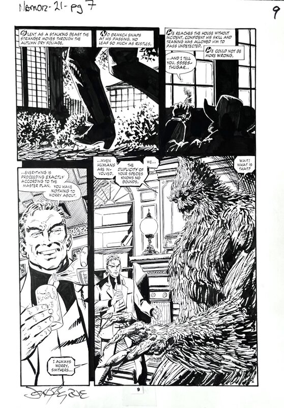 For sale - Namor #21 p7 WOLVERINE John BYRNE 1991 - Comic Strip