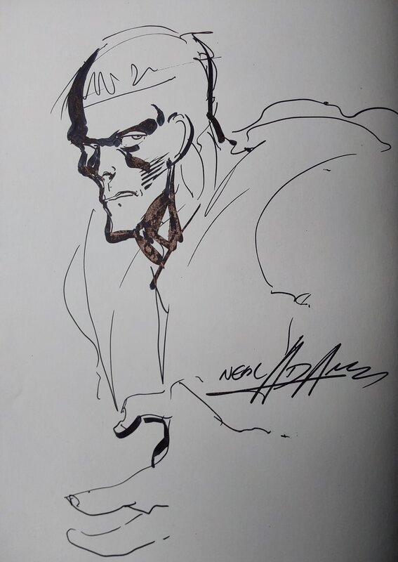 Pleine lune par Neal Adams - Dédicace