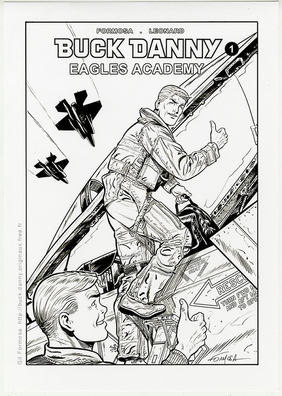 Gil Formosa, BUCK DANNY  -  EAGLES ACADEMY - Comic Strip
