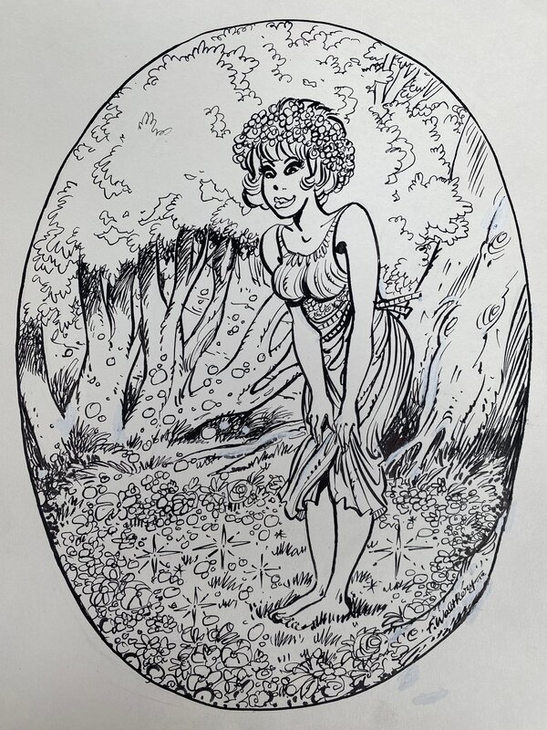 François Walthéry, illustration originale, Natacha 
