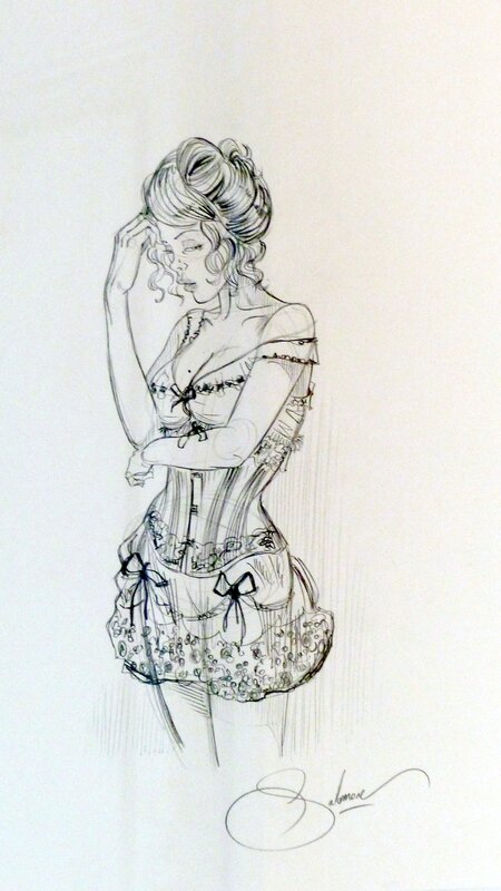 Margot pensive par Paul Salomone - Illustration originale