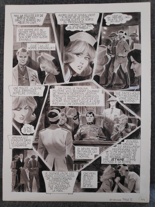 Jean Sidobre, Georges Lévis, Francis Leroi, Les perles de l'amour_planche 44 - Planche originale
