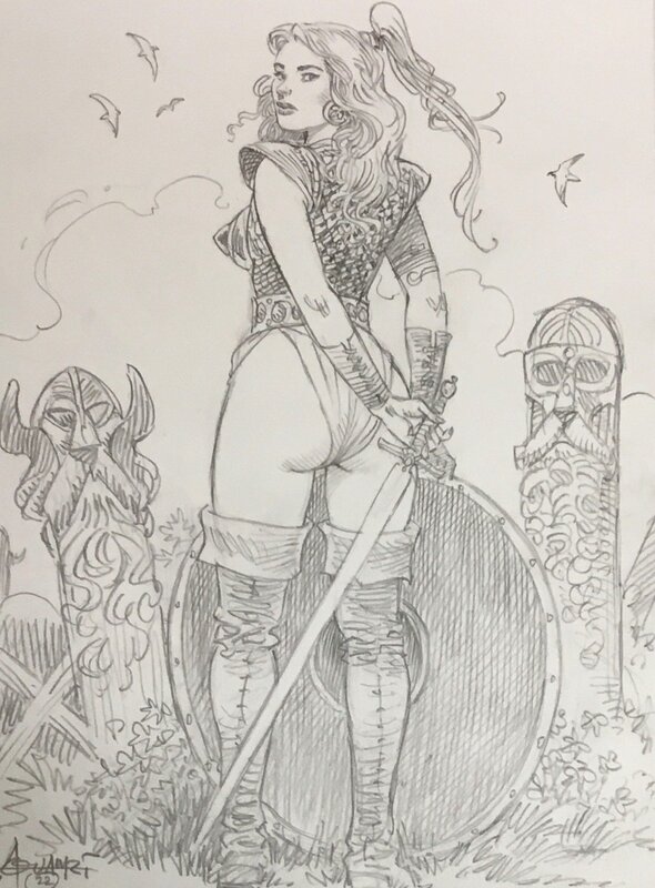 Walkyrie by Mohamed Aouamri - Original Illustration