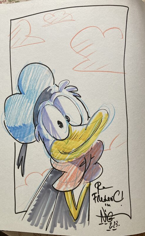 Donald par Nicolas Kéramidas, Lewis Trondheim - Dédicace