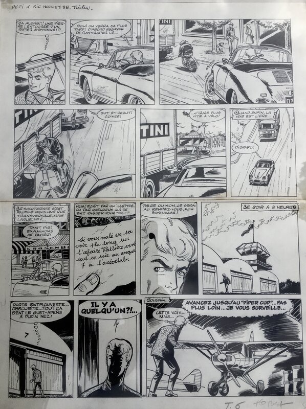 Tibet, Ric Hochet  Défi à Ric Hochet - Comic Strip