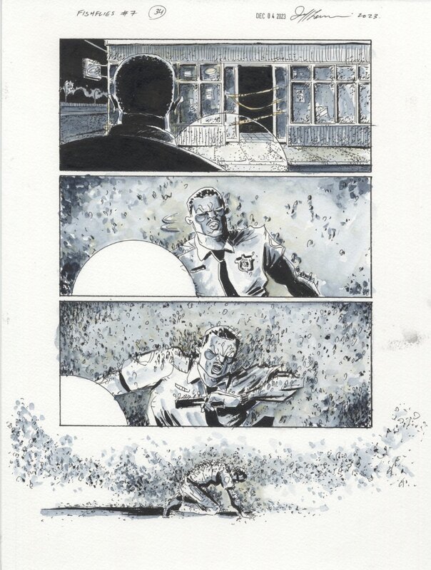 Jeff Lemire - Fishflies - Issue 7 p34 - Planche originale