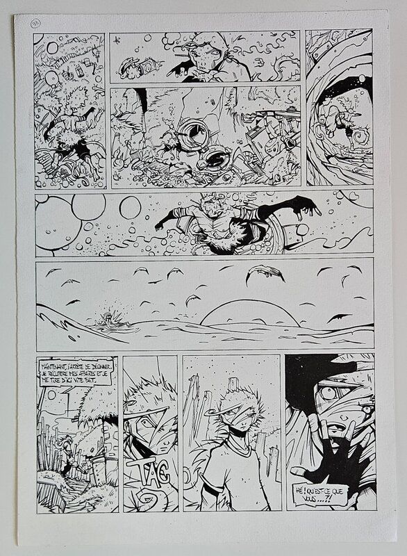 For sale - oTTami, Régis Hautière, Planche Encrée de la BD Abaddon Dub - Comic Strip