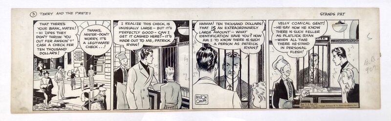 Milton Caniff, Terry & the Pirates 6/12/1935 - Comic Strip