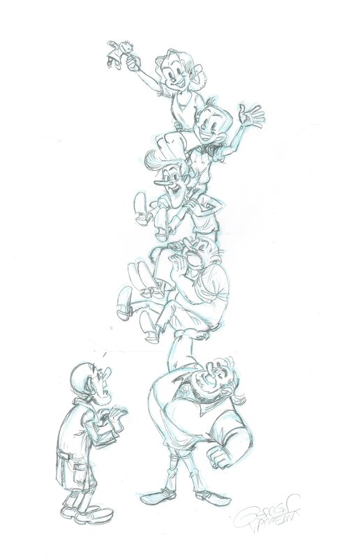 Gerben Valkema, Suske en Wiske Totem - Illustration originale