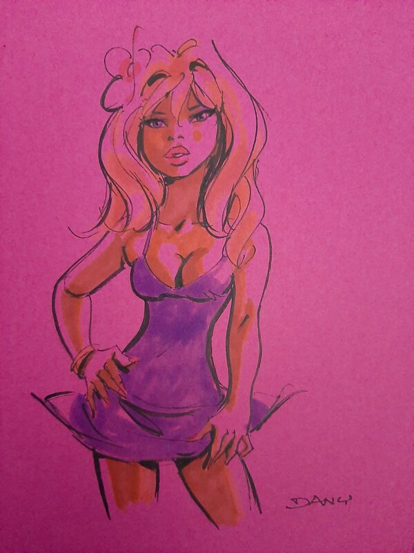 Dany, Dédicace Colombe sur Artbook 69 - Dédicace
