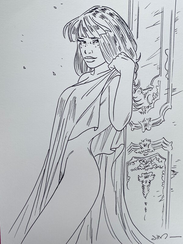 Jim, illustration originale, Marie, 