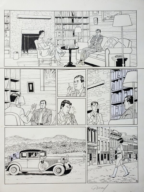 Renaud, HARRY DICKSON   T12 LA CHAMBRE ROUGE - Planche originale