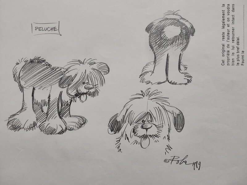 Jean Roba, Boule et Bill : Peluche - Original Illustration