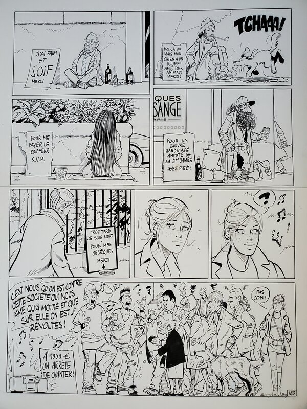 Sidney, JULIE, CLAIRE, CECILE - Planche originale
