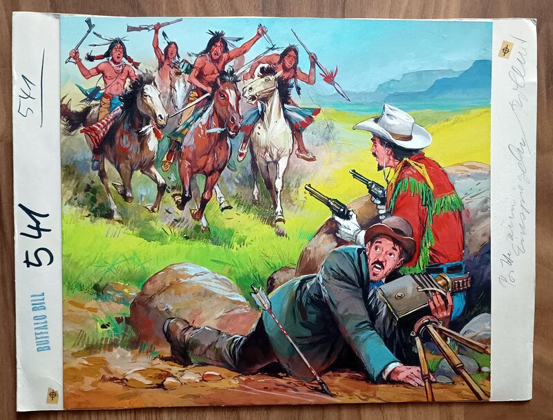 Buffalo Bill par Joaquin Pino - Illustration originale
