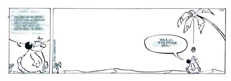 Cubitus par Dupa - Planche originale