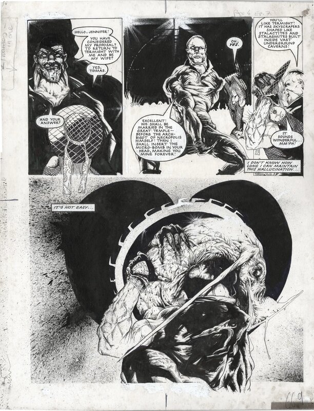 John Hicklenton, 2000 AD Prog #592, pg. 21 - Nemesis the Warlock - Planche originale