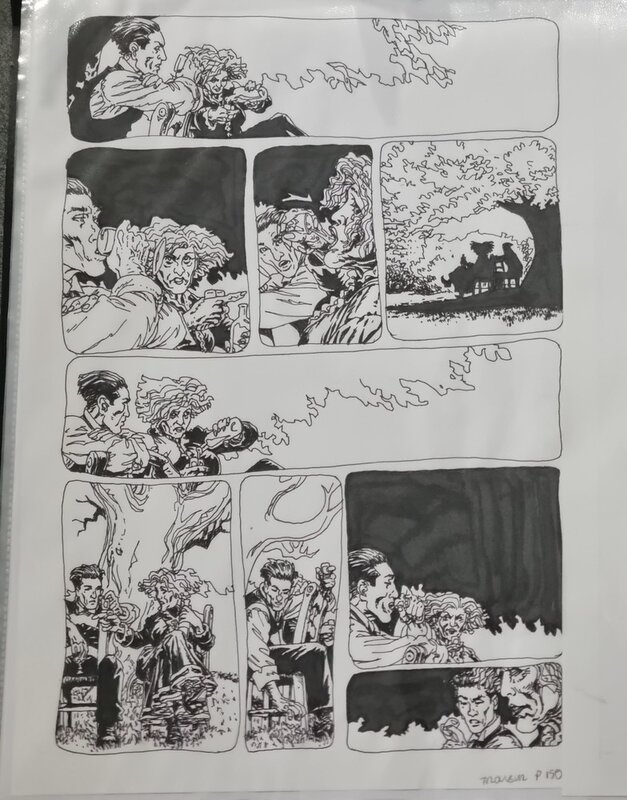 En vente - Gess - planche originale - Les contes de la pieuvre- T.2 - Planche originale