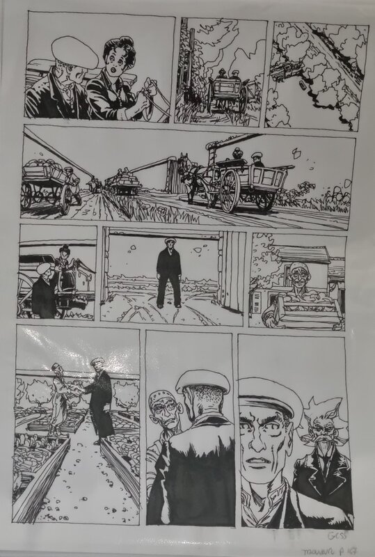 En vente - Gess - planche originale - Les contes de la pieuvre- T.2 - Planche originale