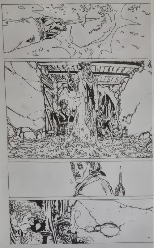 En vente - Gess - planche originale - Les contes de la pieuvre- T.3 - Planche originale