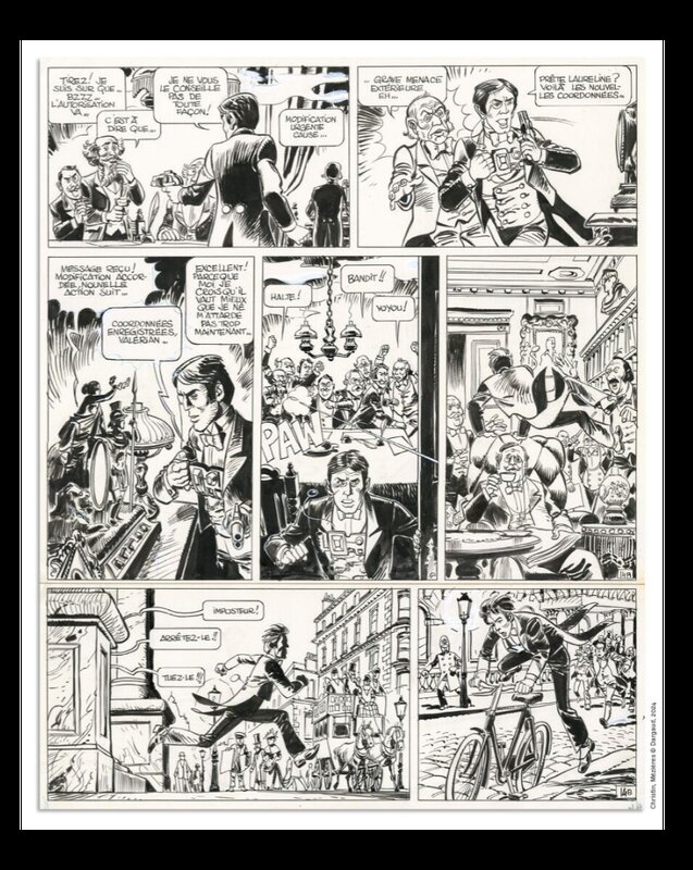 Jean-Claude Mézières, Sur les terres truquées - Planche originale