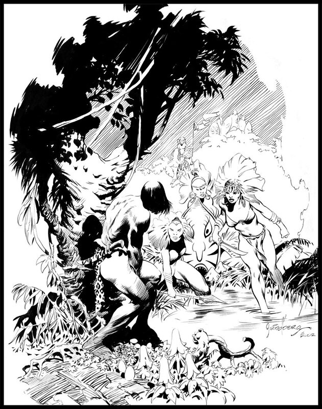 For sale - Tarzan illustration by Tom Grindberg - Original Illustration
