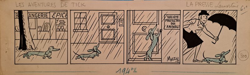 Mary, Jean Blondeau, Les Aventures de Tick - Un temps de chien - Comic Strip