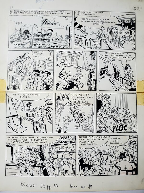 Dino Attanasio, planche originale  : Piccoli n° 22 - Planche originale