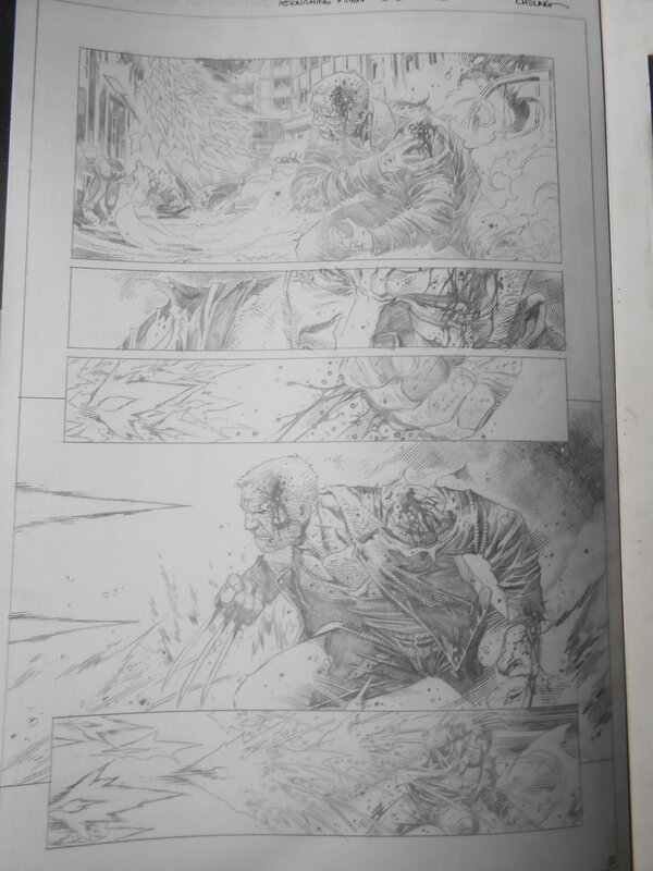 Astonishing X Men par Jim Cheung - Planche originale