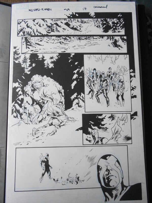 All New X Men par Stuart Immonen, Wade Von Grawbadger - Planche originale