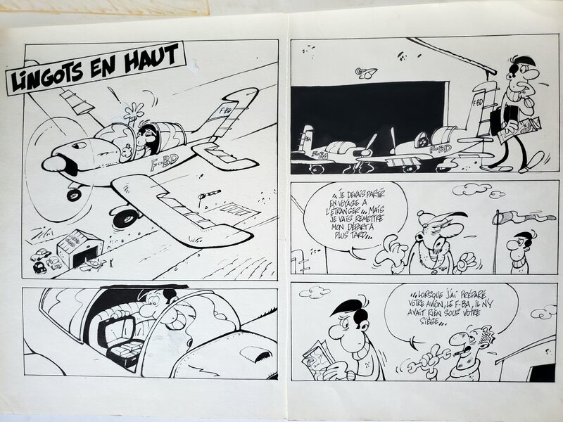 UNE ENIGME DE TIM par Jean-Pierre Dirick - Planche originale