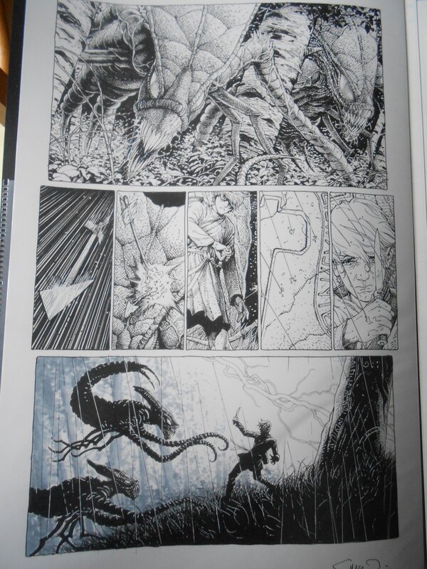 Steve McNiven, The Two worthies  - Thor - Comic Strip