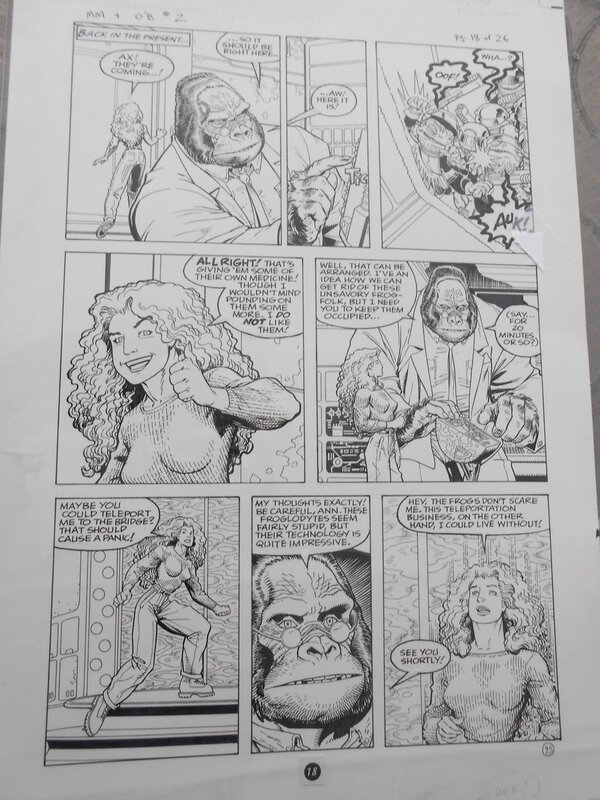 Art Adams, Monkeyman and O'Brien - Comic Strip
