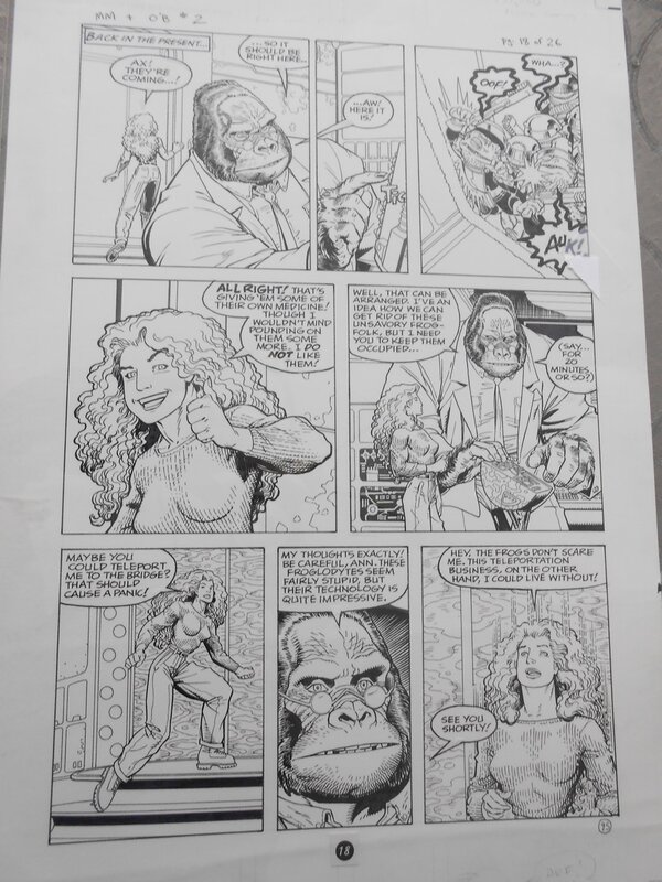 Art Adams, Monkeyman and O'Brien - Planche originale