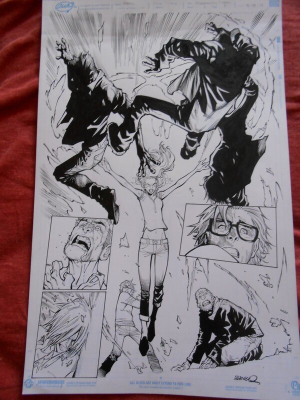 Extraodinary X Men par Humberto Ramos - Planche originale