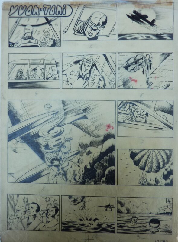 Yvon & Toni par Robba - Robert Victor Bagage - Planche originale