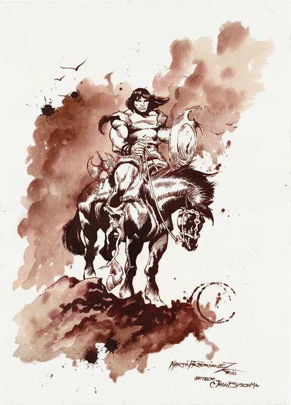 Rodriguez Martin, Conan The Barbarian After John Buscema - Original Illustration