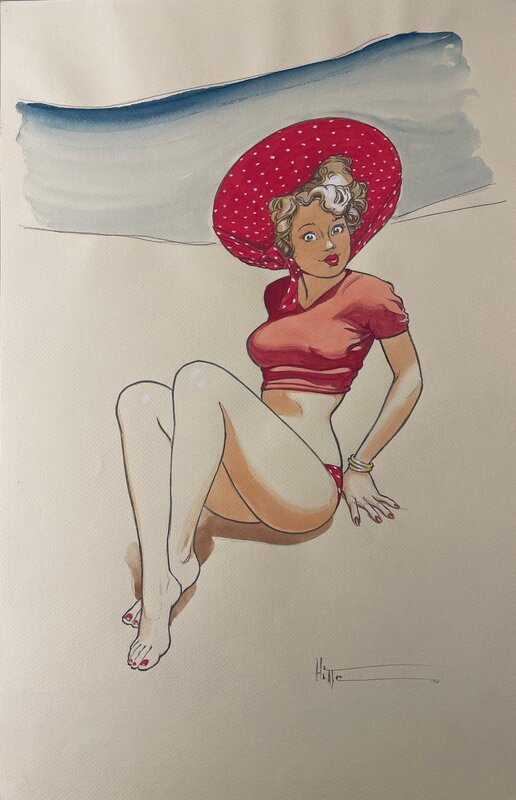 Pin-Up by Patrick Hitte - Original Illustration