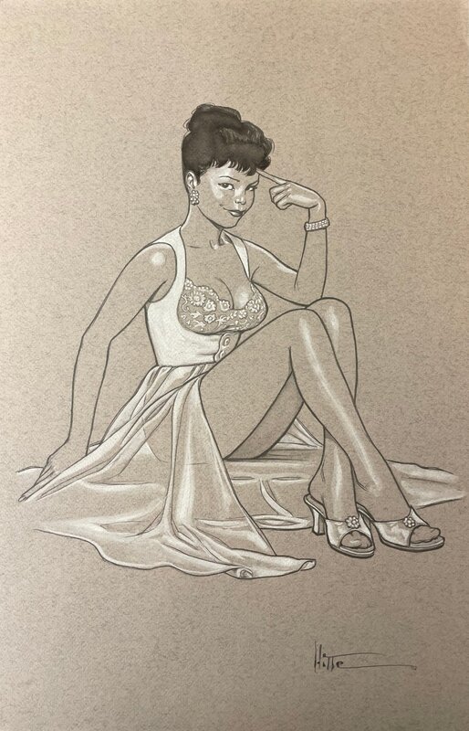 Pin-Up by Patrick Hitte - Original Illustration