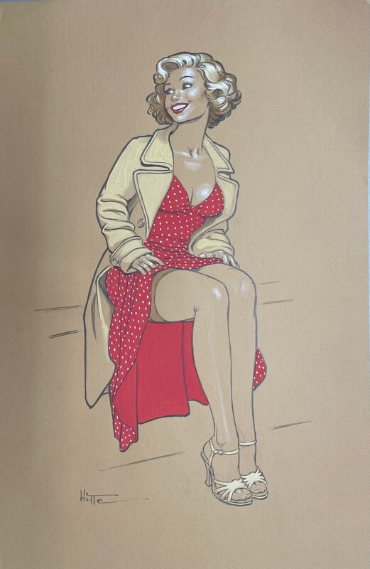 Pin-Up by Patrick Hitte - Original Illustration