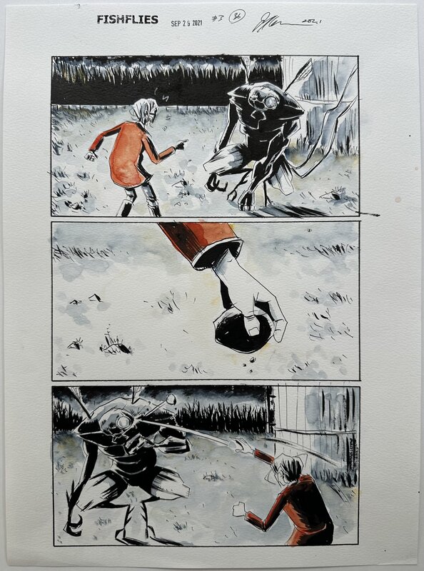 Jeff Lemire - Fishflies - Issue 3 p25 - Planche originale