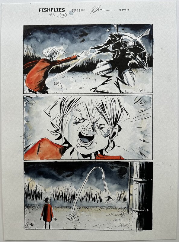 Jeff Lemire - Fishflies - Issue 3 p26 - Planche originale
