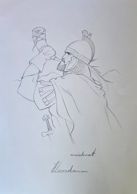 Juan Luís Landa, Chroniques de Roncevaux - Illustration originale