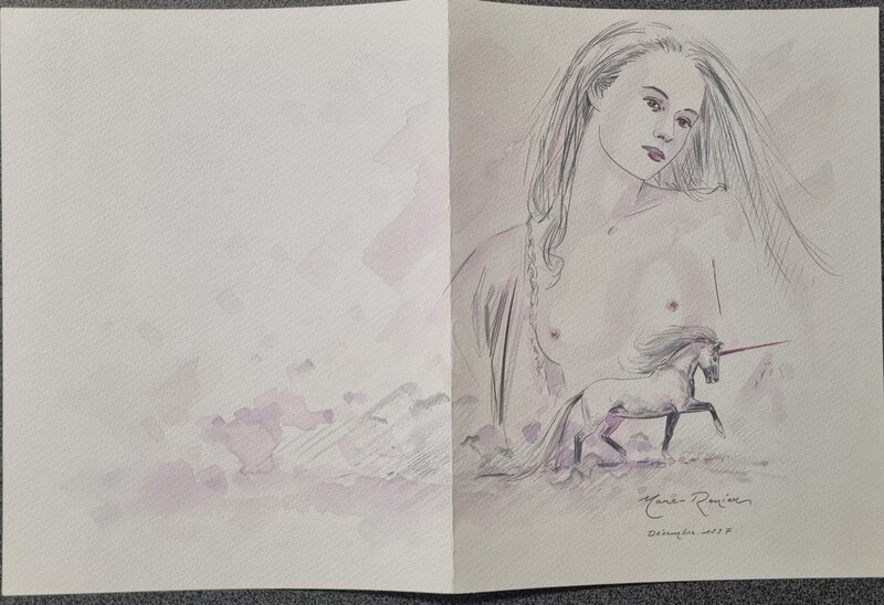 For sale - Marc-Renier, Yves Swolfs, Contes et sortilèges du Moyen-âge - Original Illustration