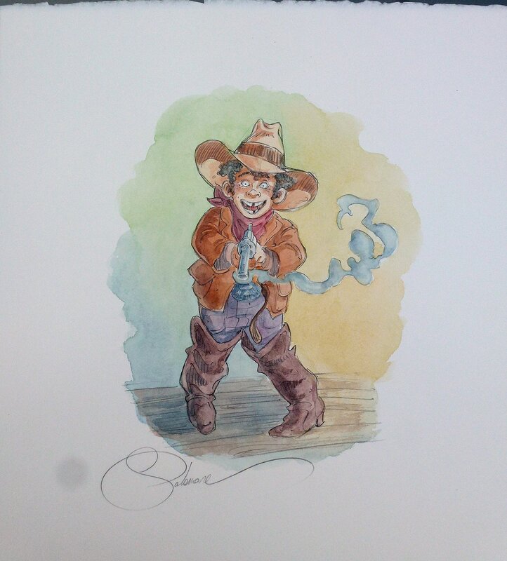 Enfant par Paul Salomone - Illustration originale