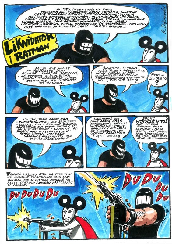 Ryszard Dąbrowski, Liquidator et Ratman - Comic Strip