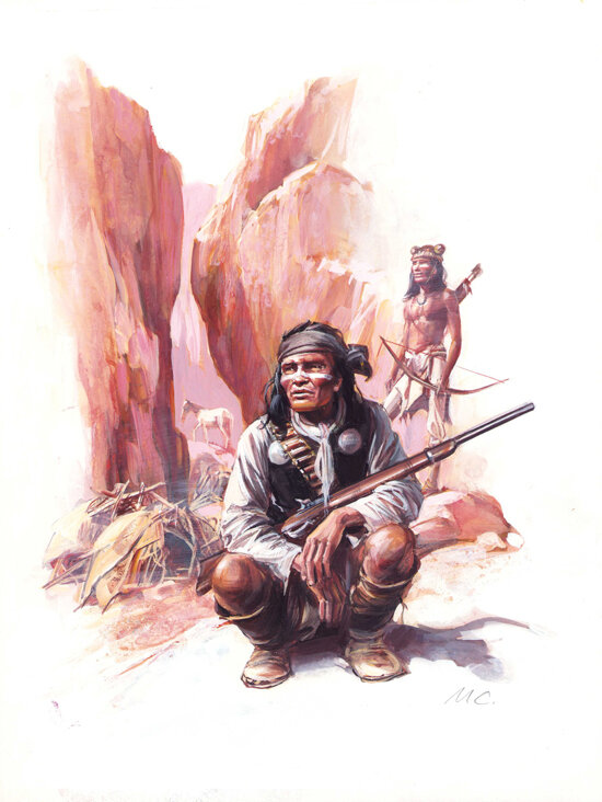 Mike Codd | 1996 | Native Americans Apaches - Original Illustration
