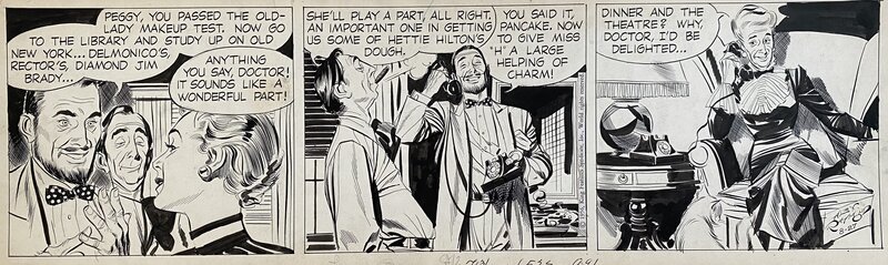 Alex Raymond, Rip Kirby - 27 Aout 1956 - Planche originale